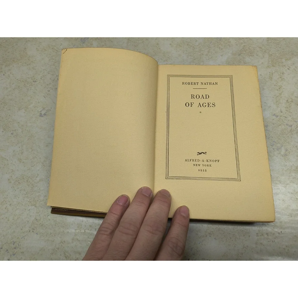 Road‎ of Ages by Robert Nathan (First Edition, 1934, Hardcover)